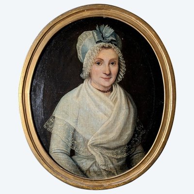 Portrait d'une Demoiselle - French Restoration-period work