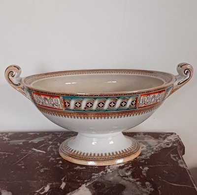 Gildea & Walker - large fine earthenware basin - greek revival