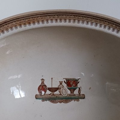 Gildea & Walker - large fine earthenware basin - greek revival