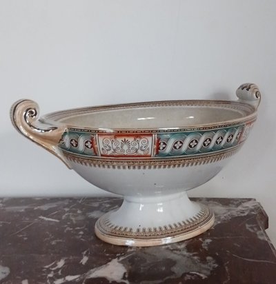 Gildea & Walker - large fine earthenware basin - greek revival