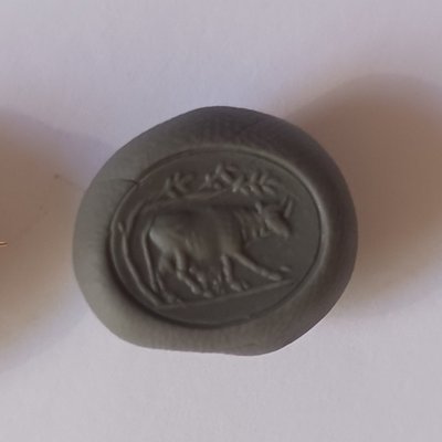 Ancient Rome, circa 1st century - carnelian intaglio - 19th c. gold brooch setting