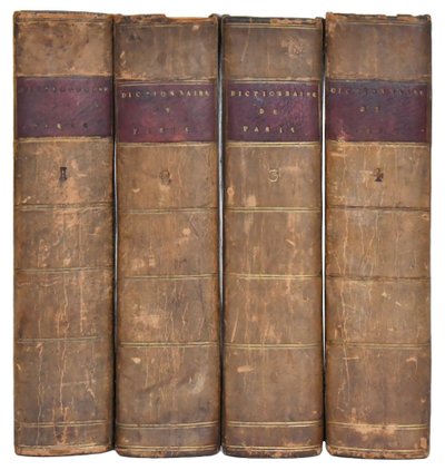 Livre "Dictionnaire historique de la ville de Paris", HURTAUT et MAGNY, édité par Moutard, 1779