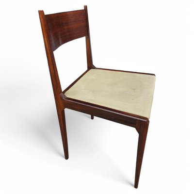 Sergio Mazza 4 vintage chairs 50s rosewood Italian design