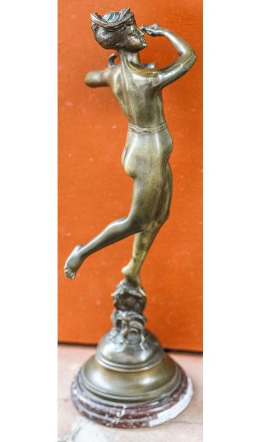 Marcel DEBUT (1875-1933), allegoria in bronzo della fortuna