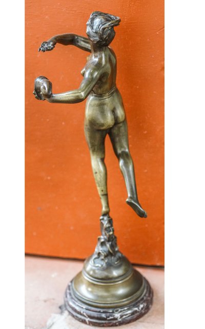 Marcel DEBUT (1875-1933), allegoria in bronzo della fortuna