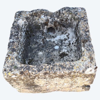 Small square hardstone trough 19th century