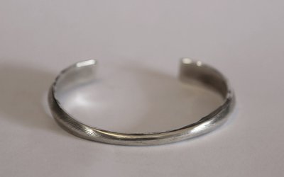 Bracciale in argento massiccio, Birmania