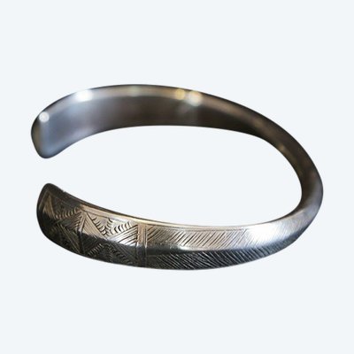 Bracciale in argento massiccio, Birmania