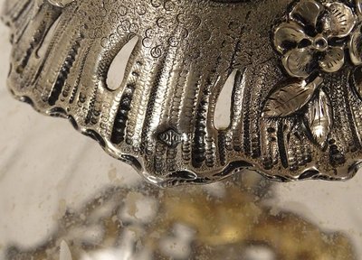Aiguière Louis XV Cristal Massive argento Minerve H. Lapeyre Art Nouveau XIX secolo