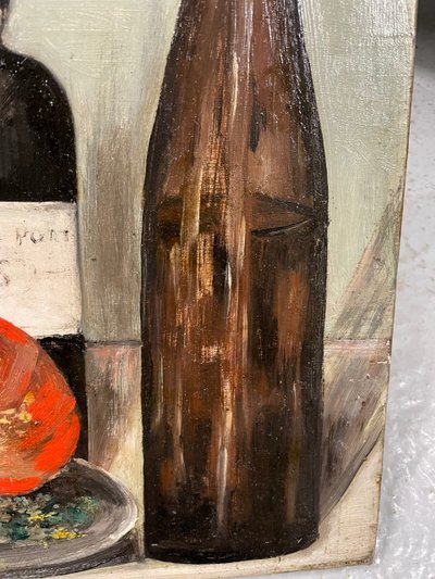 Nature Morte Au Homard - Huile Sur Toile Début XXème