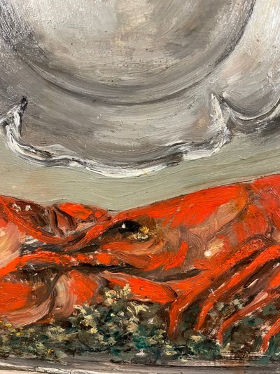 Nature Morte Au Homard - Huile Sur Toile Début XXème