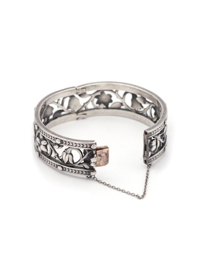 Bracciale Froment-Meurice, bracciale in argento e oro 18 carati, bracciale del XIX secolo, firmato Froment-Meurice
