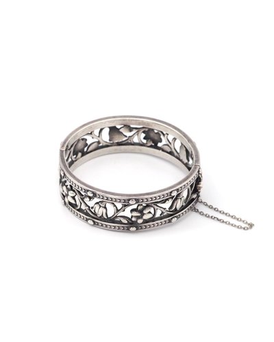Bracciale Froment-Meurice, bracciale in argento e oro 18 carati, bracciale del XIX secolo, firmato Froment-Meurice