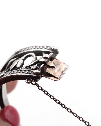 Bracciale Froment-Meurice, bracciale in argento e oro 18 carati, bracciale del XIX secolo, firmato Froment-Meurice