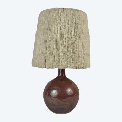 Lampe boule en grès Annie Maume, Robert Héraud