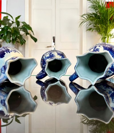 Pichets En Céramique Anglaise Ironstone - Carafes - XXe Siècle