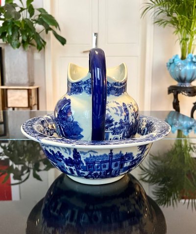 Vasque Et Broc De Toilette - Ensemble En Céramique Anglaise Ironstone