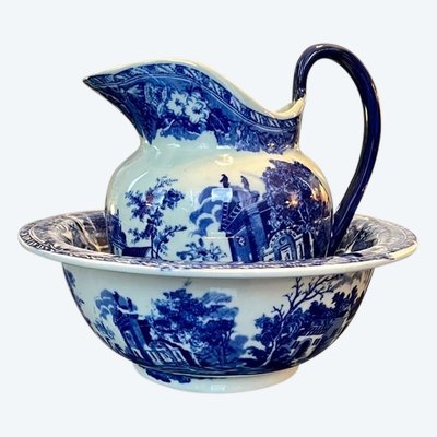 Vasque Et Broc De Toilette - Ensemble En Céramique Anglaise Ironstone