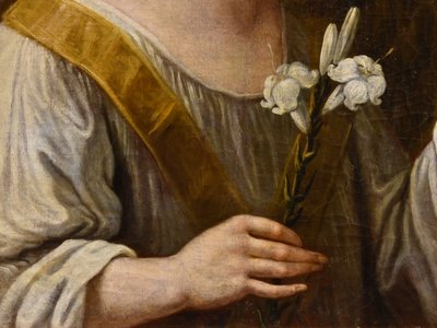 Der Verkündigungsengel, Carlo Maratta (Camerano, 1625 - Rom, 1713) Werkstatt
