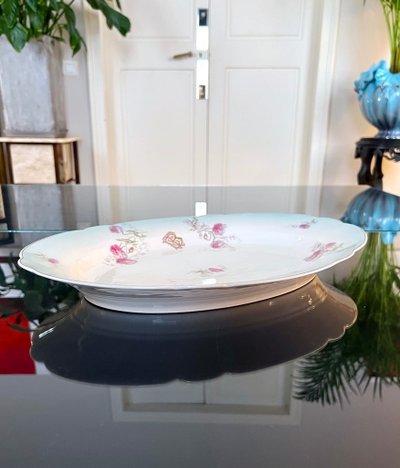 Porcelain Serving Dish - Initials TB