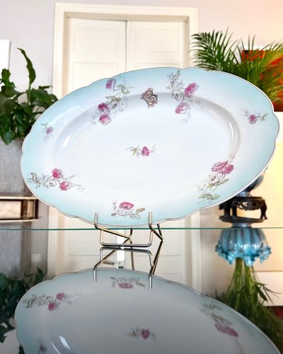 Porcelain Serving Dish - Initials TB