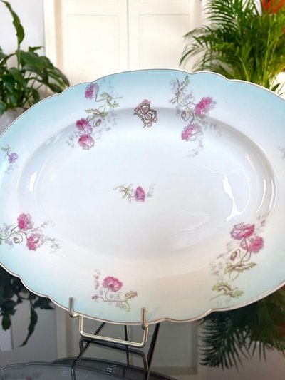 Porcelain Serving Dish - Initials TB