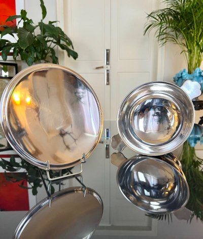 20th Century Art Deco Silver Plated Vegetable Dish
