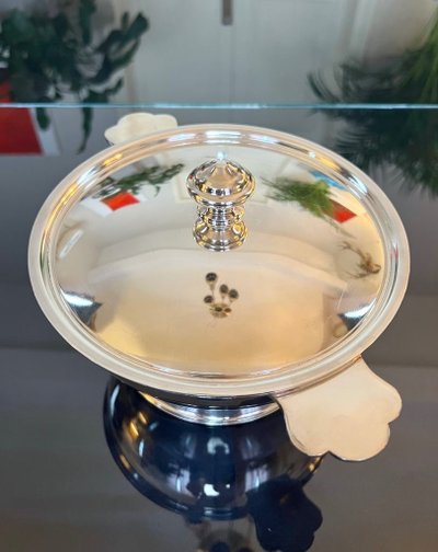 20th Century Art Deco Silver Plated Vegetable Dish
