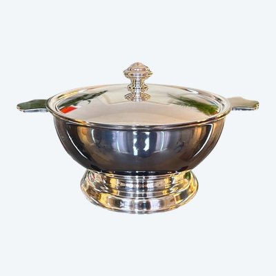 20th Century Art Deco Silver Plated Vegetable Dish