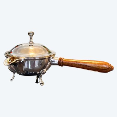 Saucière En Métal Argenté Avec Poignée