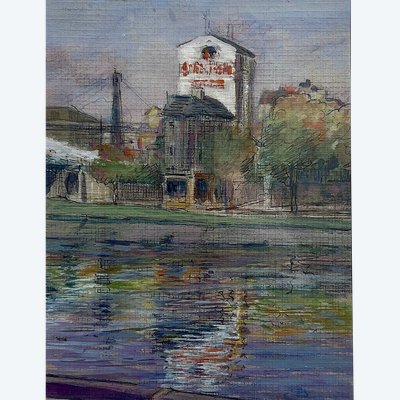 Asnières near the railway bridge.