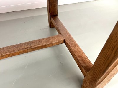 Large oak farm table with extensions