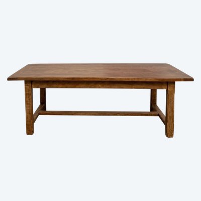 Large oak farm table with extensions