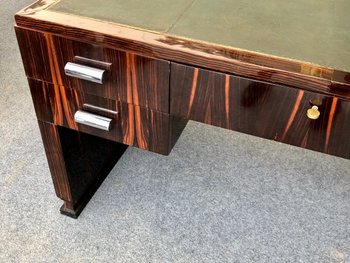Bureau En Makassar Et Son Fauteuil, XXe Siècle