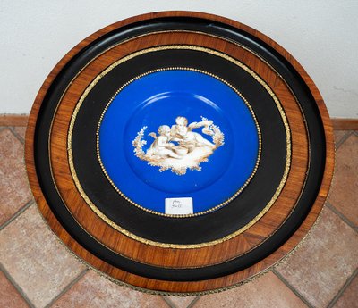 Antique Napoleon III wooden coffee table, France, 19th century.