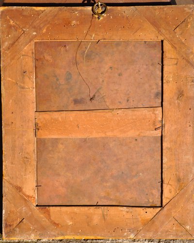 Oil on hammered copper depicting the Assumption of the Virgin Mary 17th century