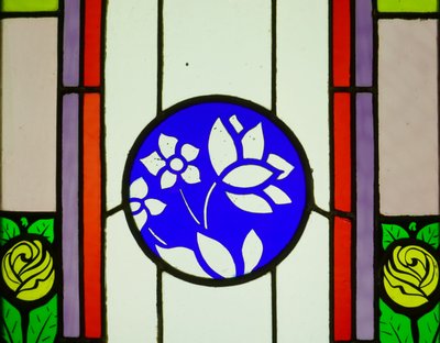 Stained glass - Stained glass - Composition with tulips