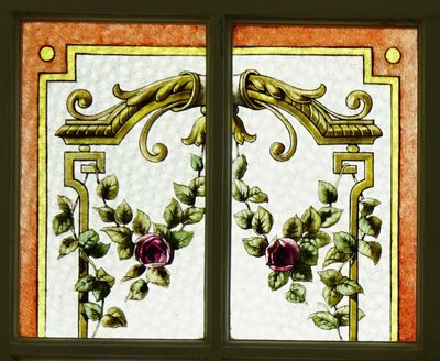 Vitrail - Vitraux - Guirlandes De Fleurs