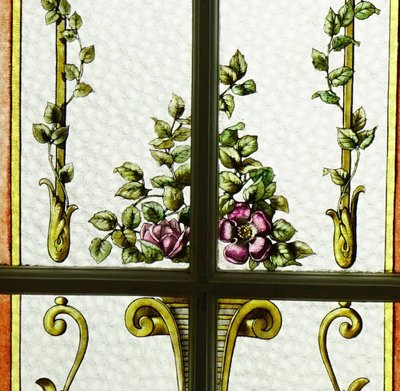 Vitrail - Vitraux - Guirlandes De Fleurs