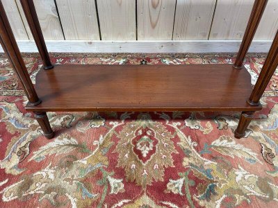 Gray marbled Louis XVI style console
