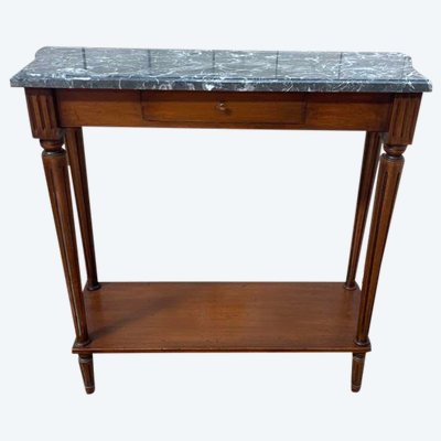 Gray marbled Louis XVI style console