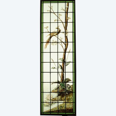 Stained glass - Stained glass windows - Crested bird