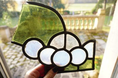Stained glass - Stained glass windows - Art Nouveau composition