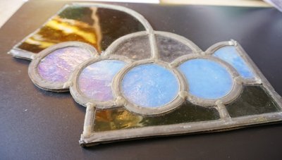 Stained glass - Stained glass windows - Art Nouveau composition