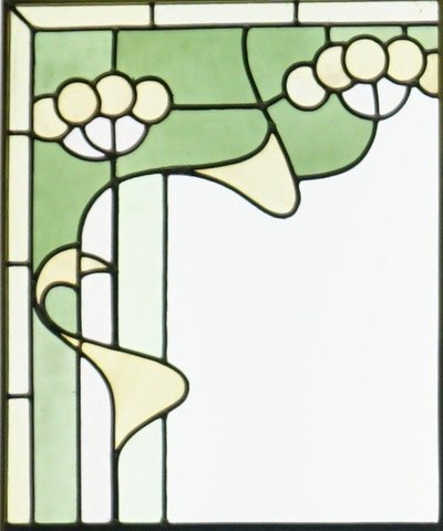 Stained glass - Stained glass windows - Art Nouveau composition