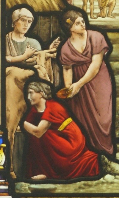 Stained Glass - Stained Glass Windows - Village Scene