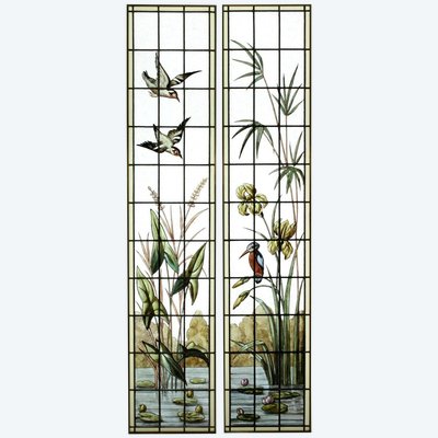 Stained Glass – Stained Glass Windows – Vegetation at the Kingfisher