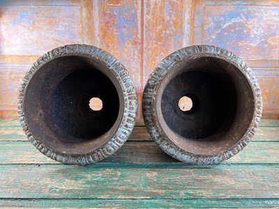 Pair of Medici Vases in Cast Iron, planter - Elegance of the 19th century