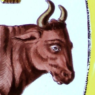 Stained Glass - Stained Glass Windows - Mardi Gras on an Ox or Canteen - Vivandière