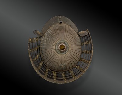 KABUTO war helmet set with mempo and maedate Japan - Edo period (1603-1868)